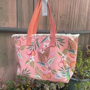 Spartina Beach Tote (Retired design) headband and Pink MK sunglasses Bundle